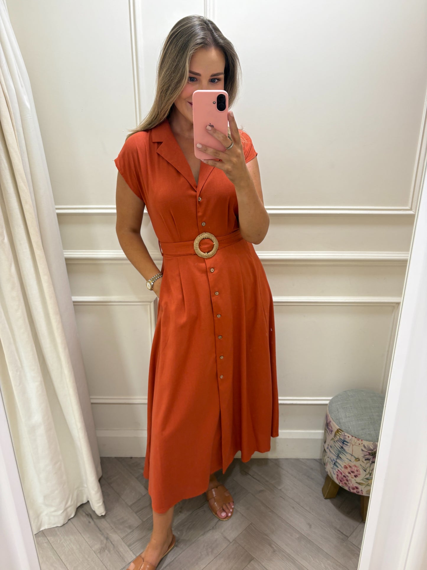 Terina Dress Orange