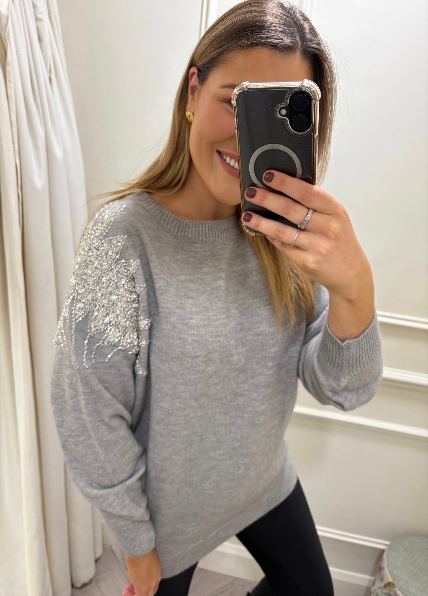 Jola Sparkle Knit Grey