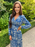 Sienna Paisley Dress Blue