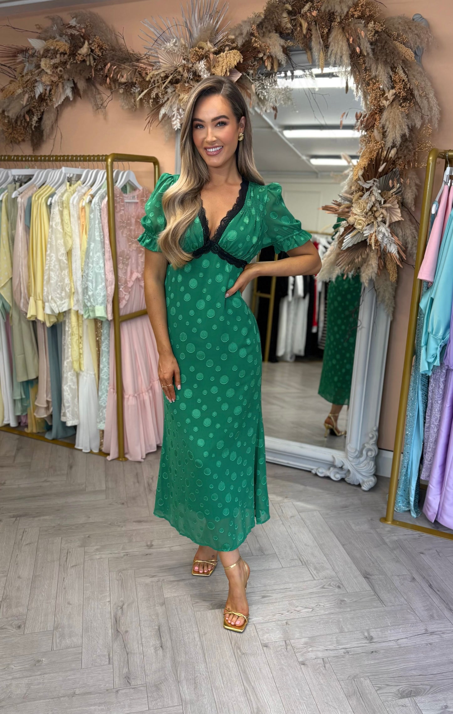 Isona Dress Green