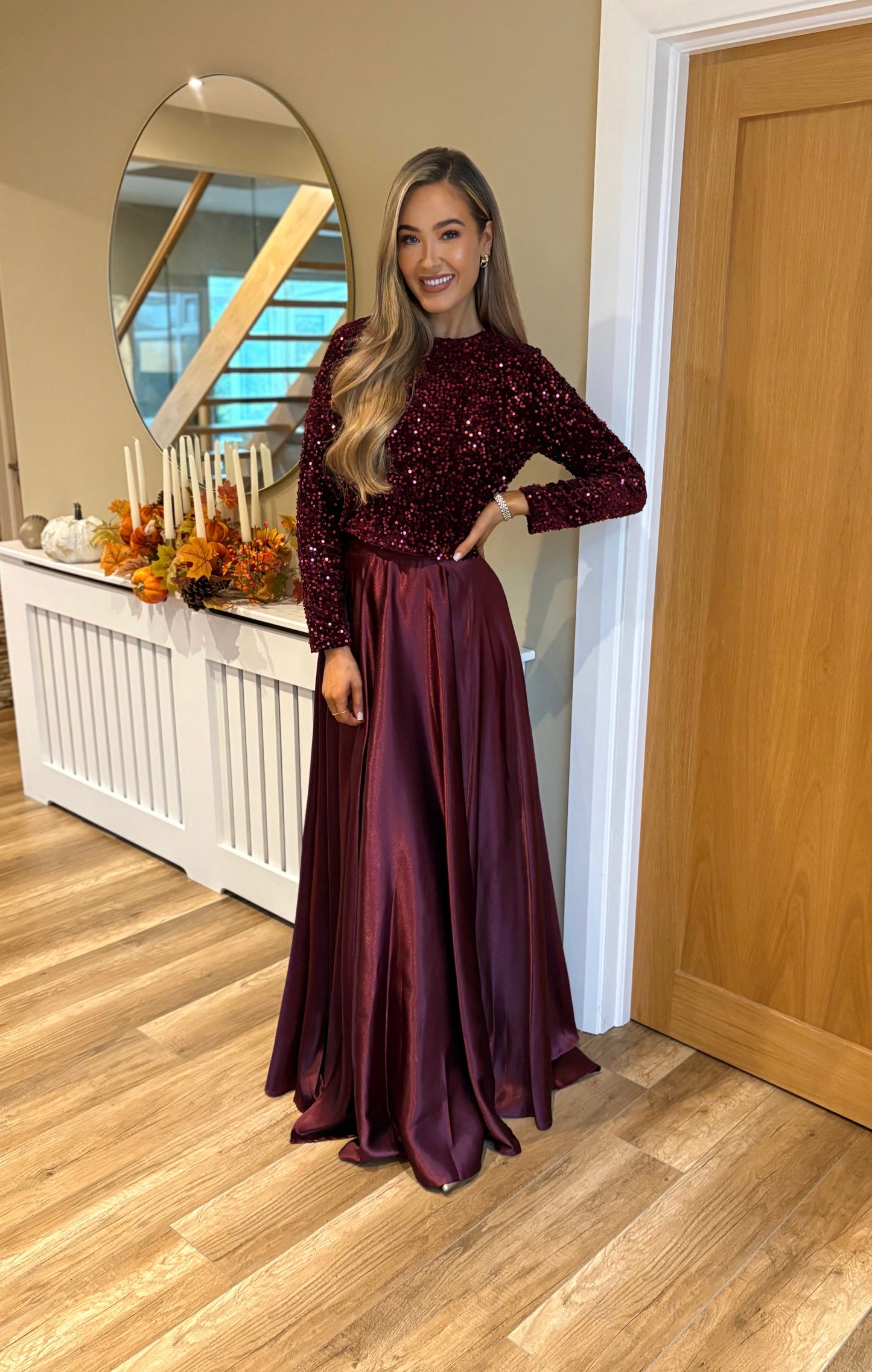 Tulia Skirt Burgundy