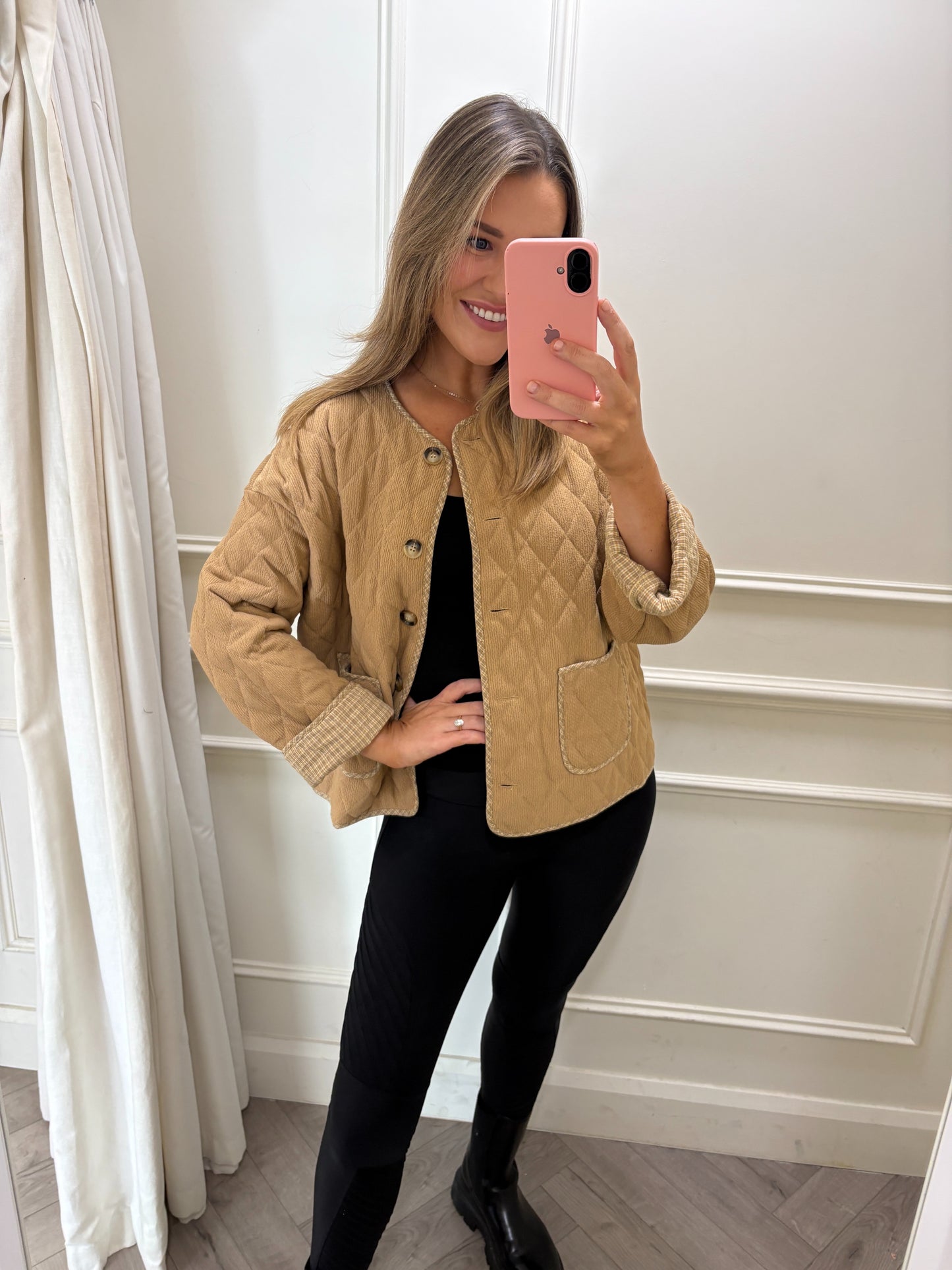 Tyla Shacket Camel