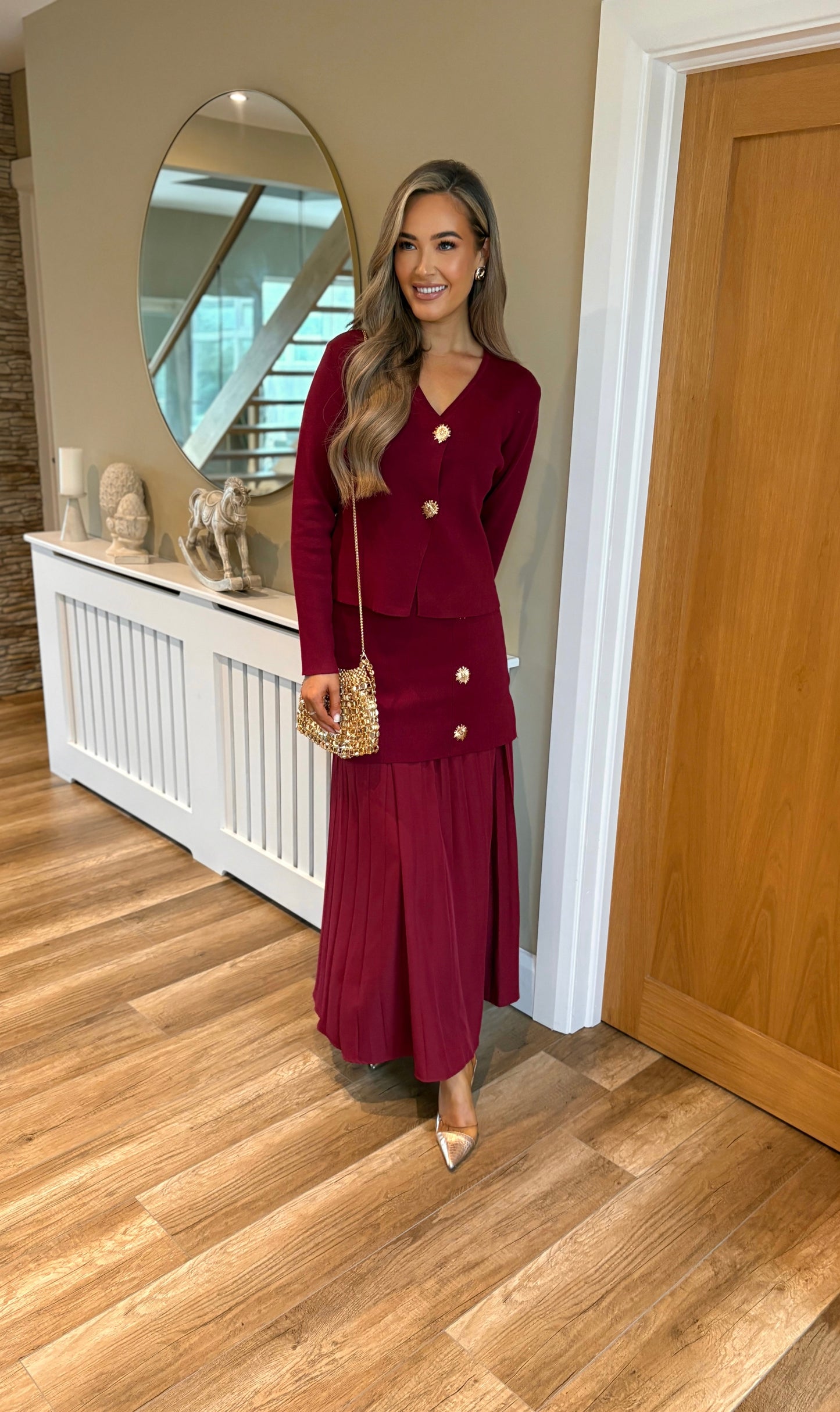 Naomi Two Piece Burgundy