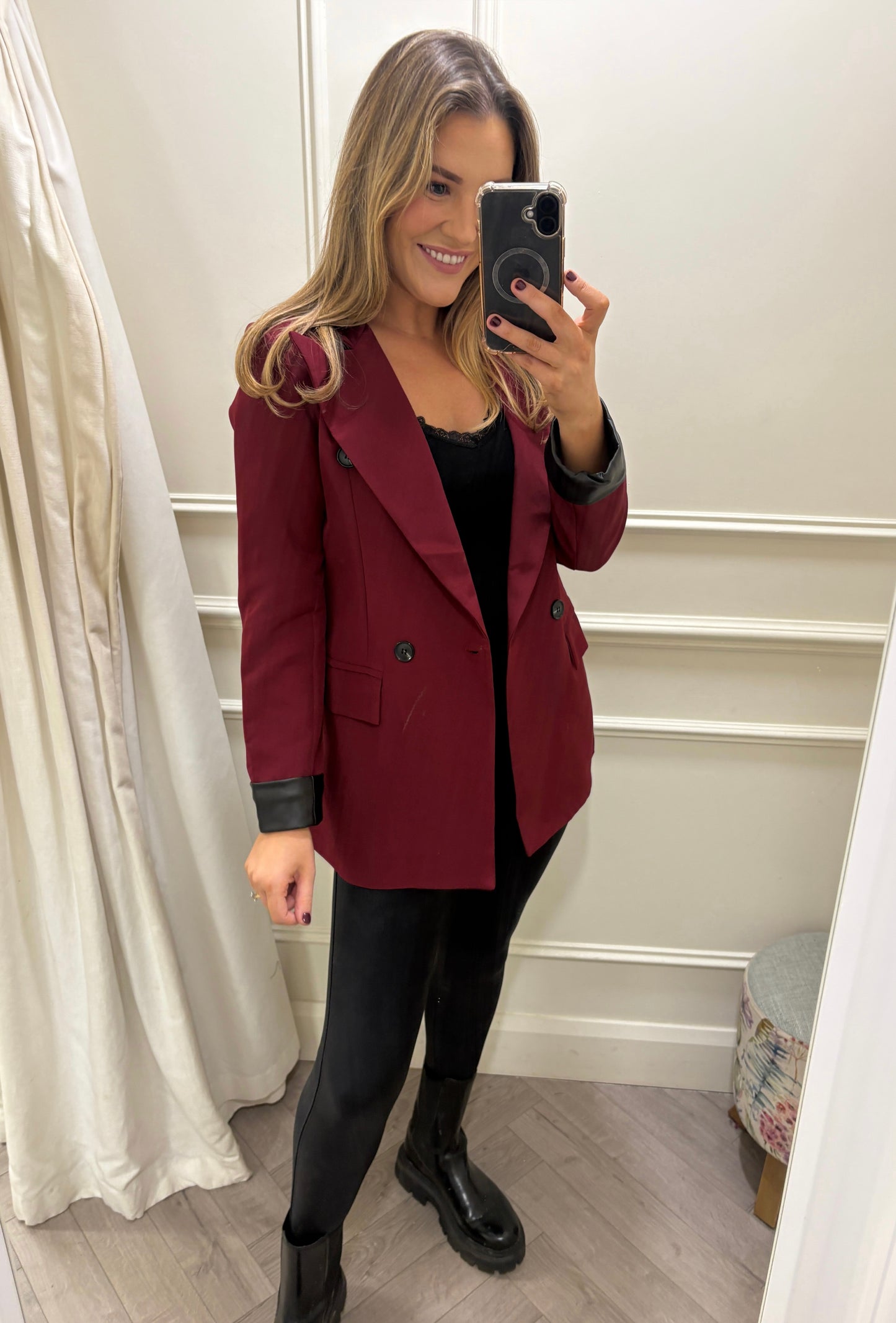 Amery Blazer Burgundy