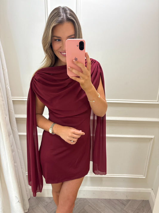 Harriet Dress Burgundy