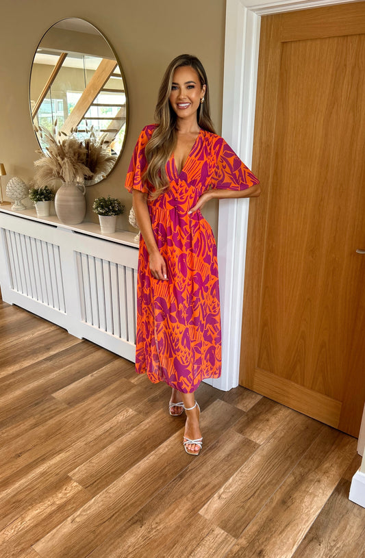 Rhia Dress Orange