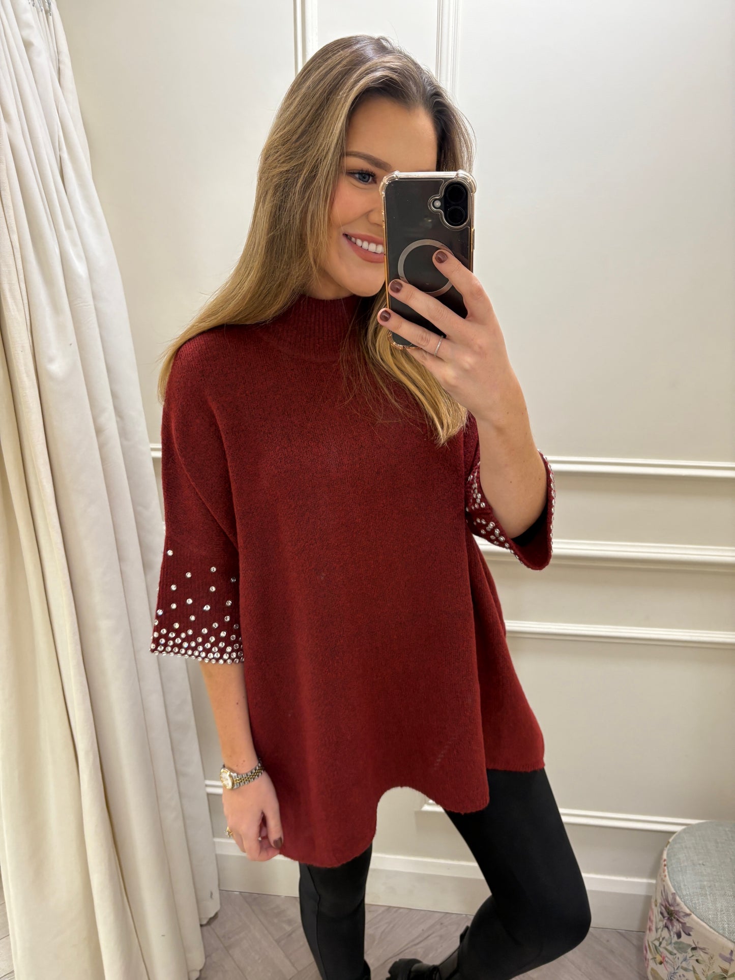 Parris Knit Burgundy