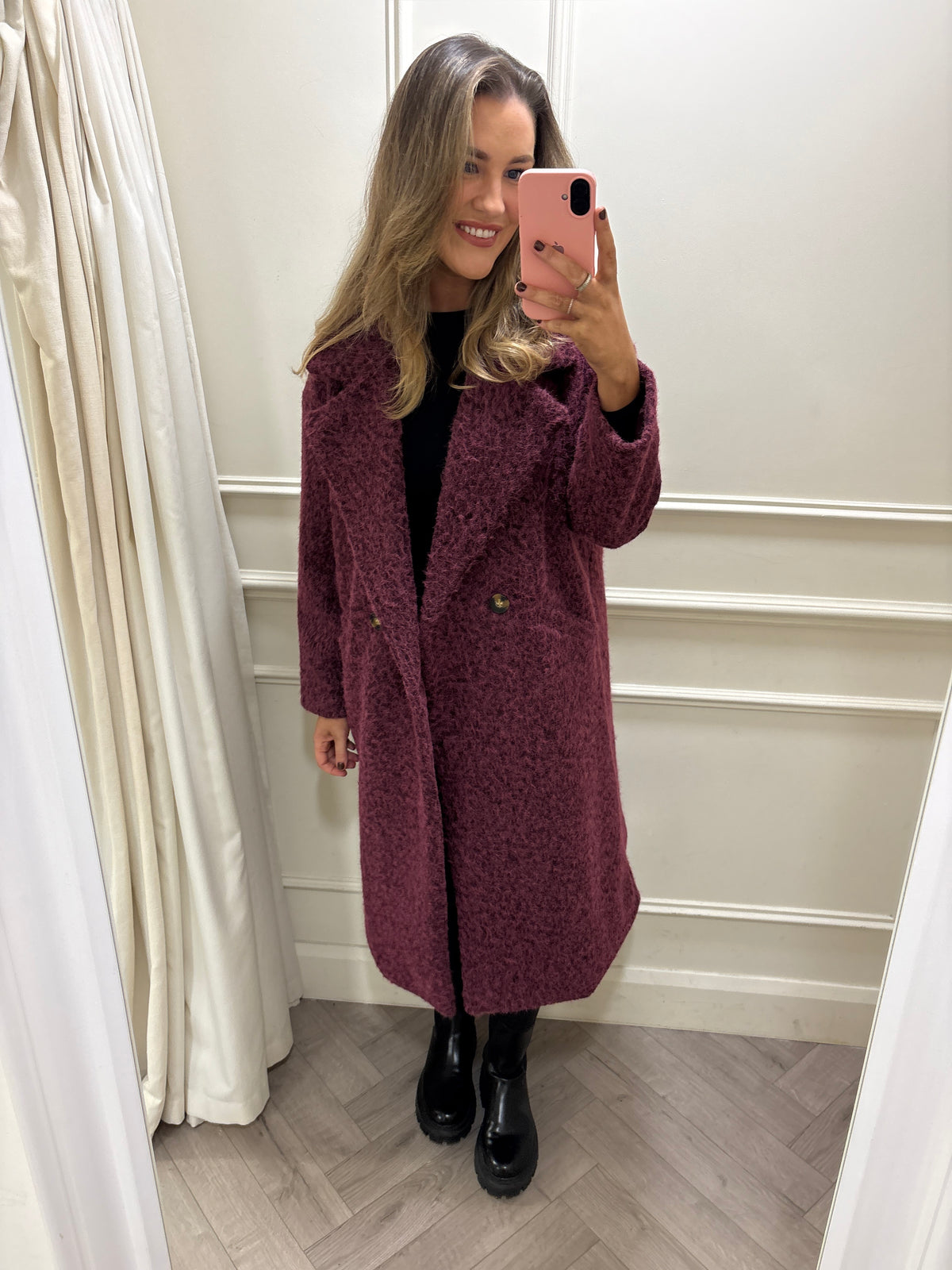 Skyler Coat Burgundy