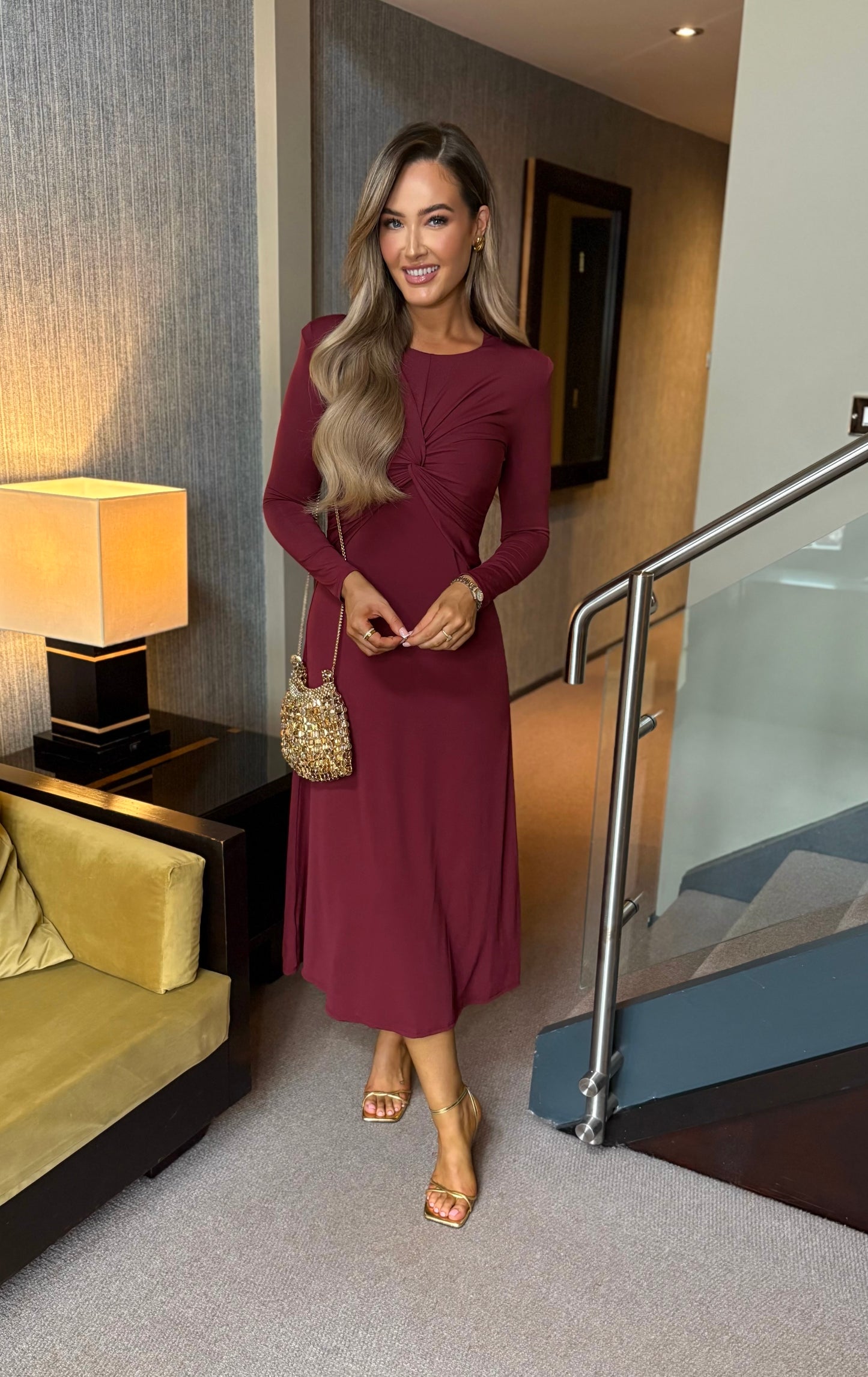 Liliana Dress Burgundy