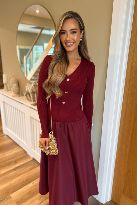 Bohdi Dress Burgundy