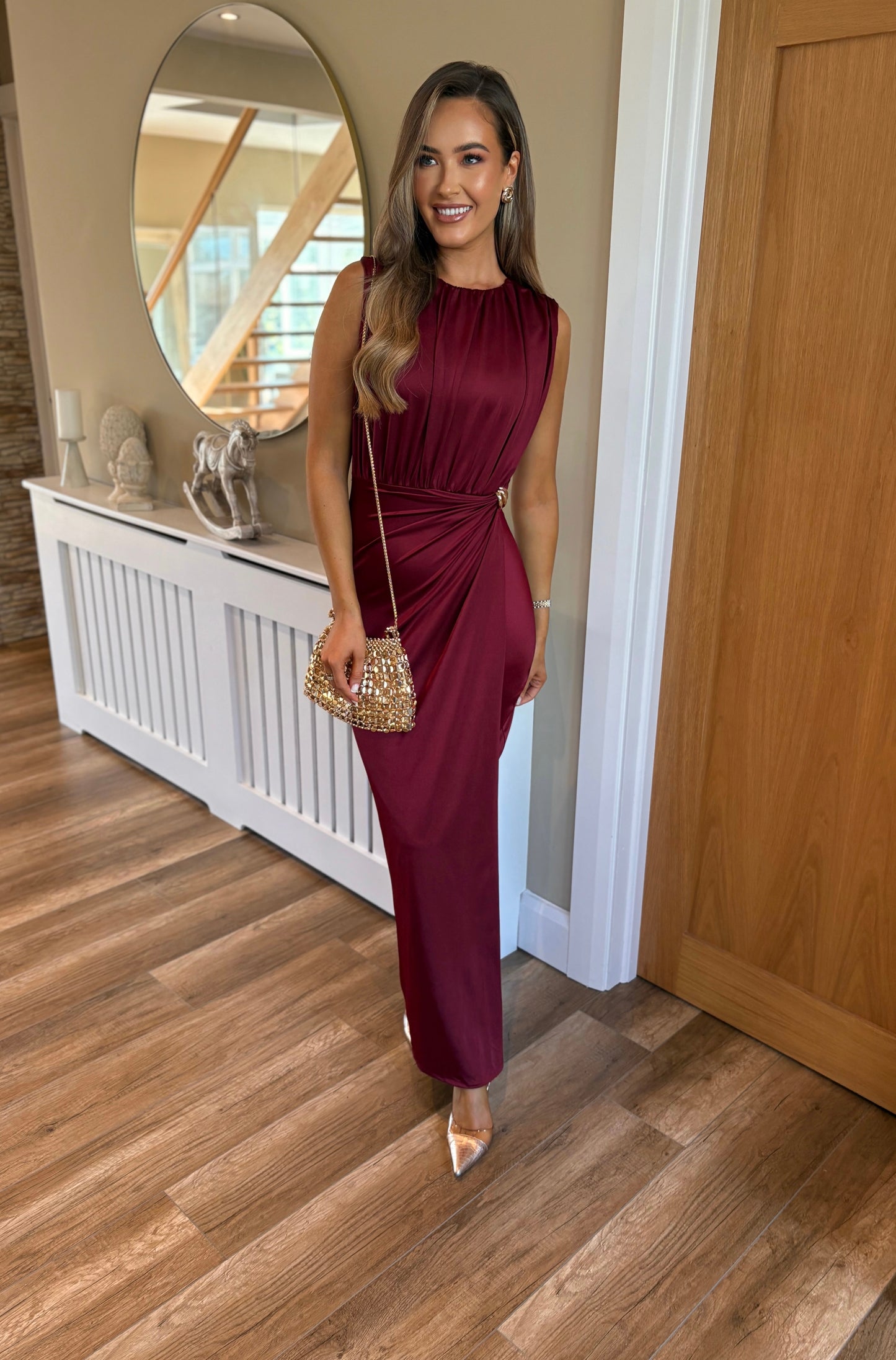 *PRE-ORDER* Velia Dress Burgundy