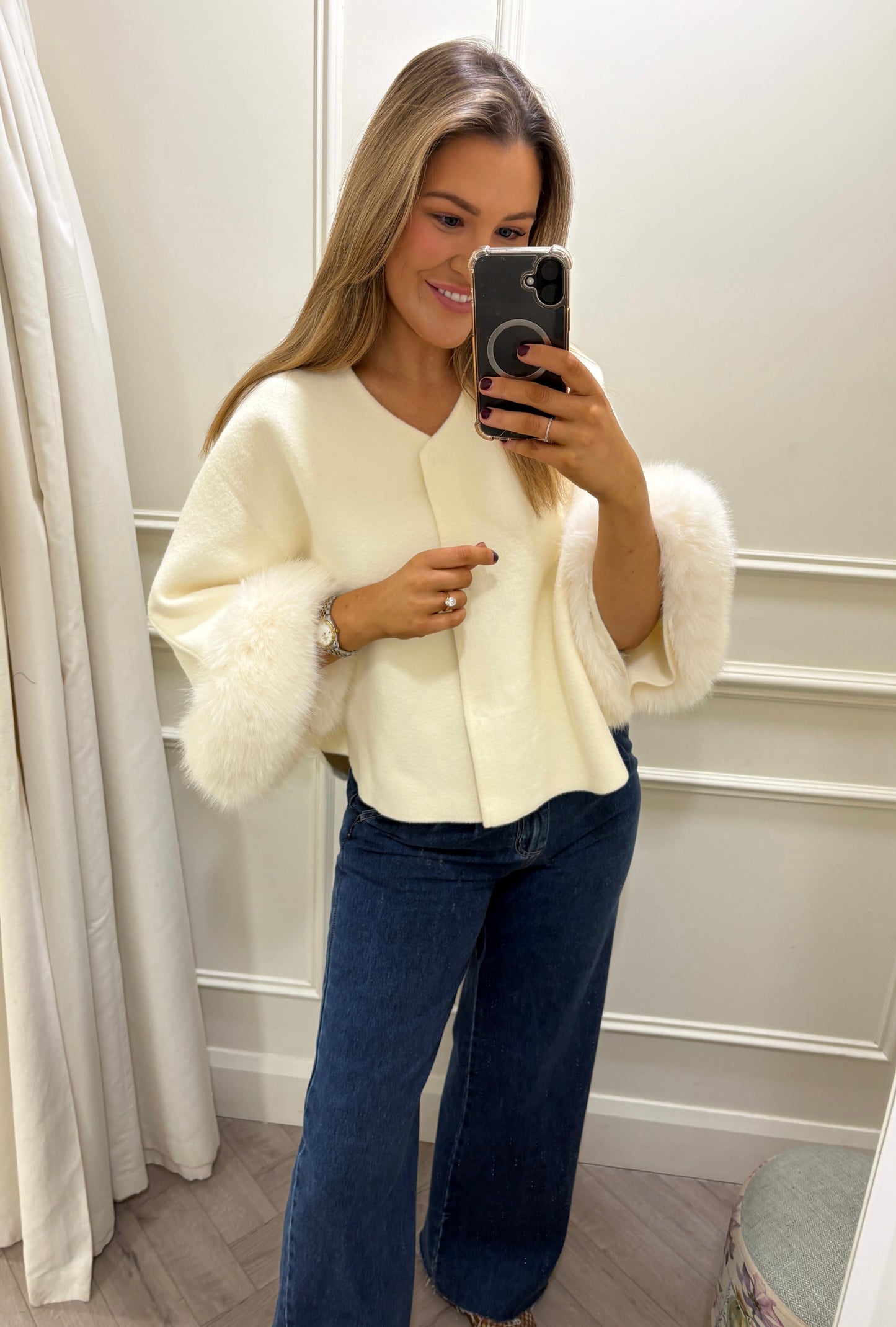 Rani Soft Knit & Scarf White