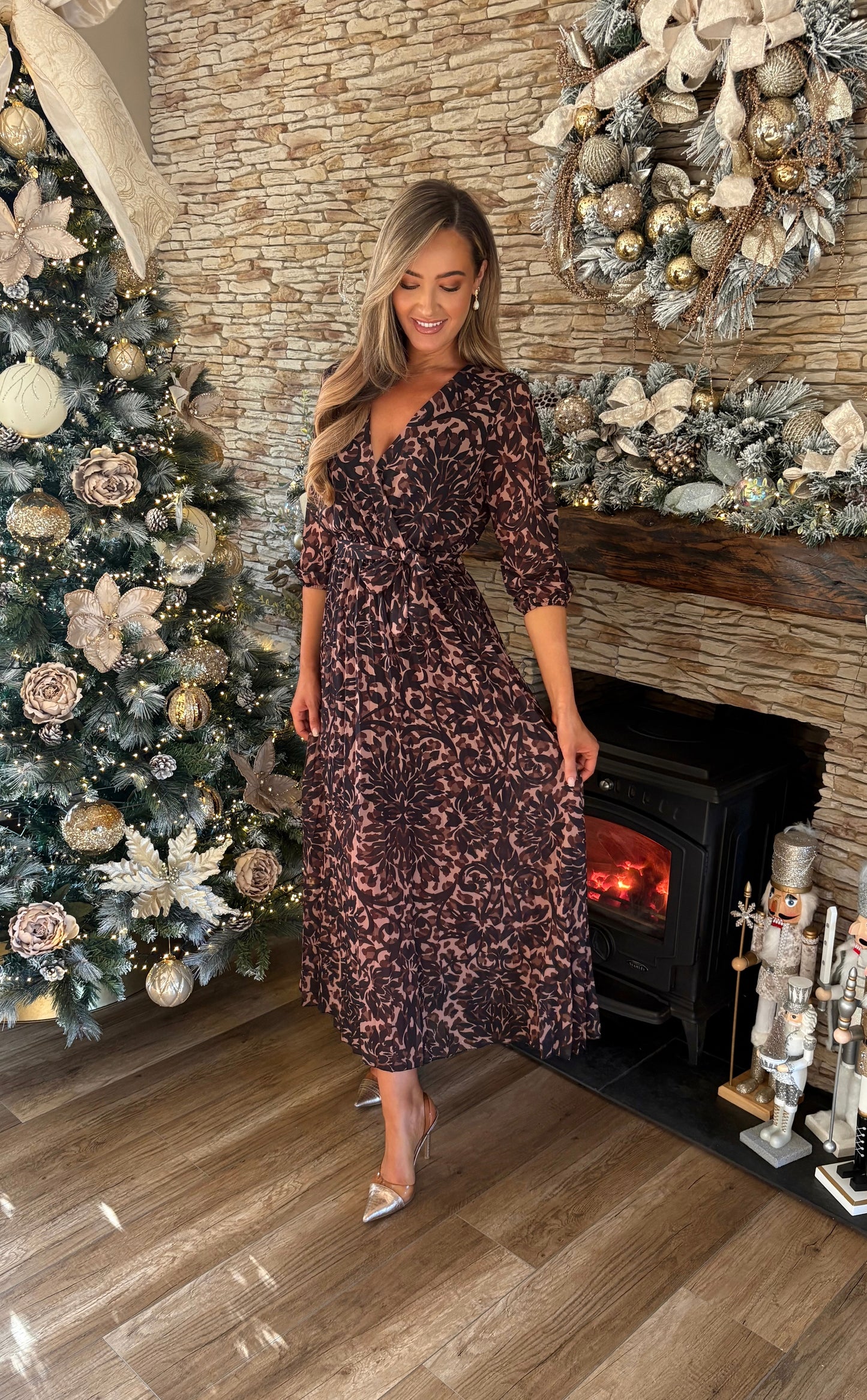 Elora Dress Brown