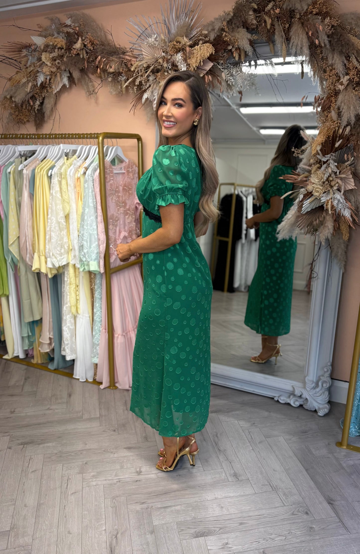 Isona Dress Green