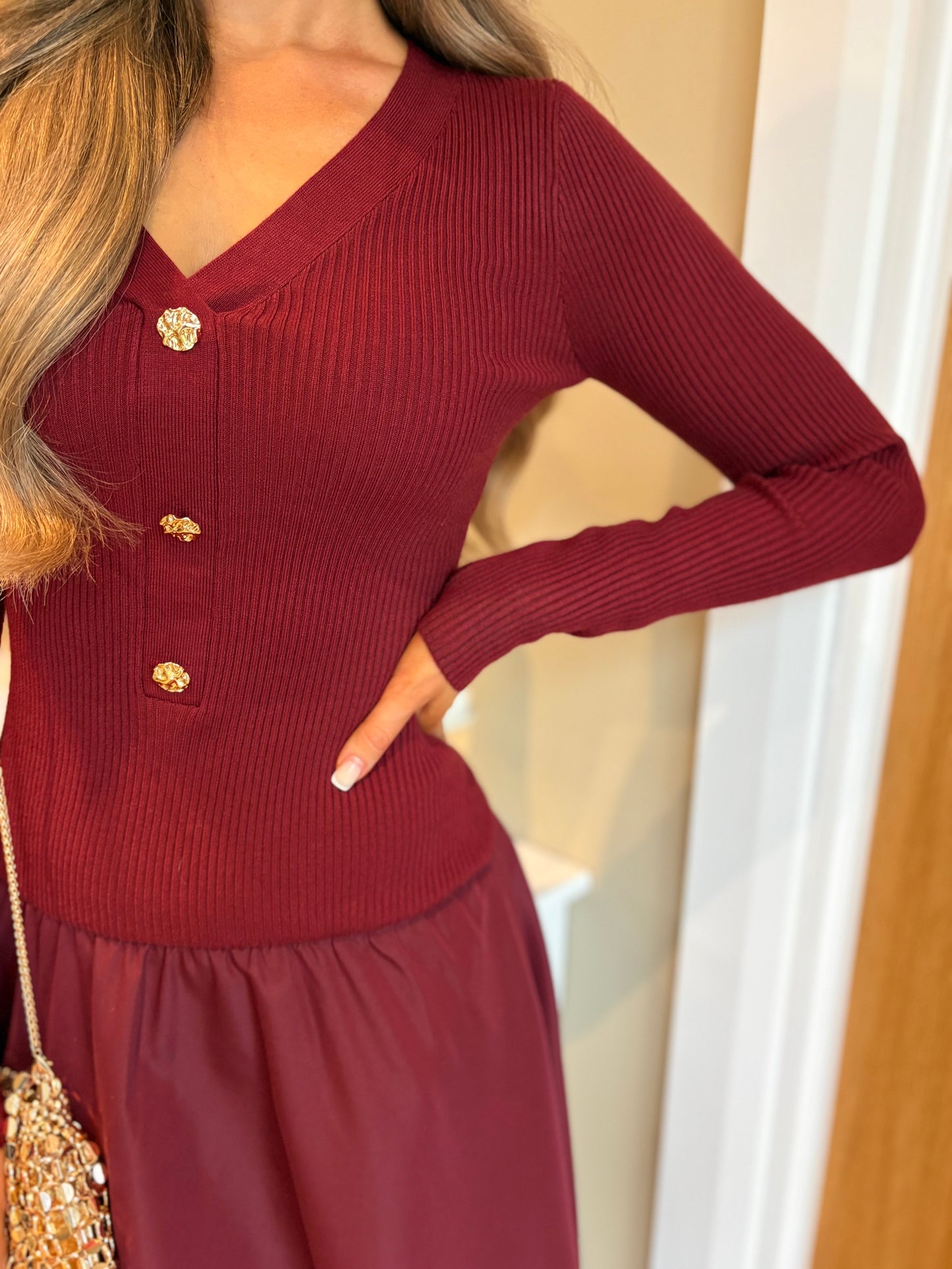Bohdi Dress Burgundy