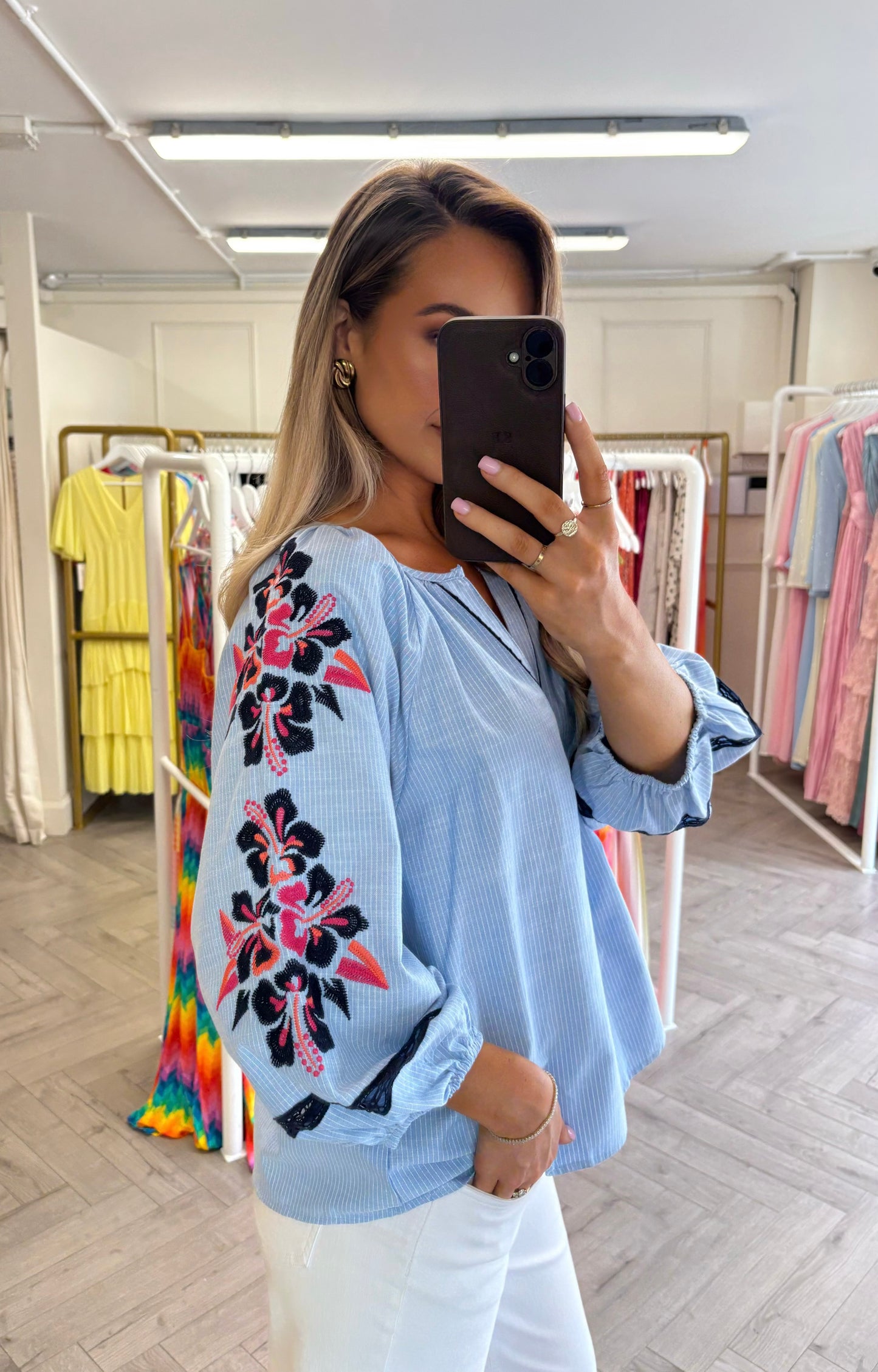 Kelli Top Baby Blue