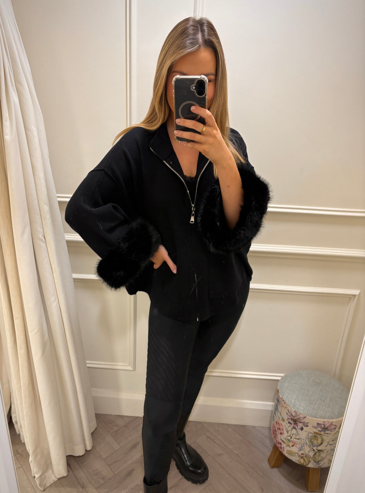 Lori Cardigan Knit Black