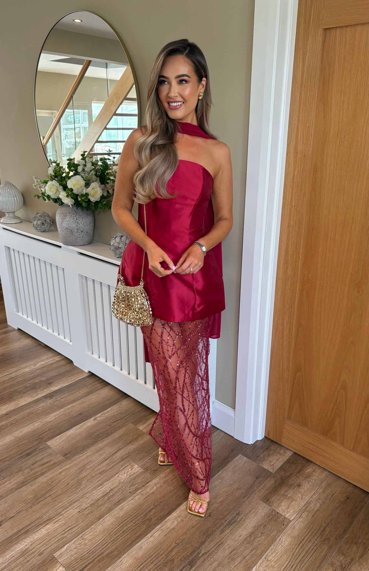 Leena Dress Red