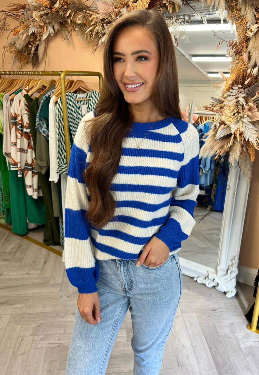 Sandy Stripe Knit Blue