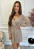 Cleo Sparkle Dress Gold