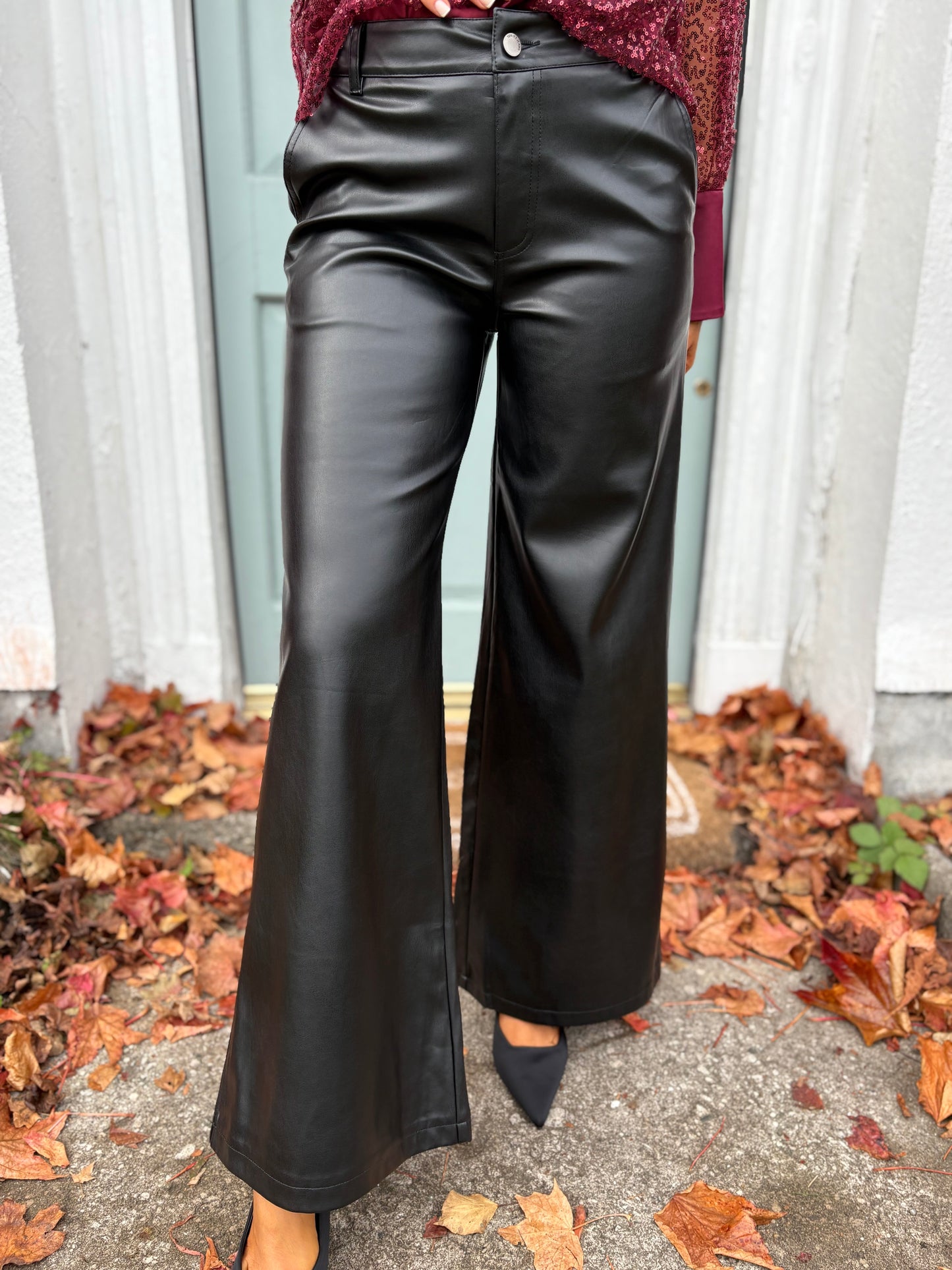 Nala Faux Leather Trouser
