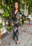 Hannah Gold & Black Sequin Gown