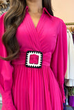 Avery Belted Dress Pink