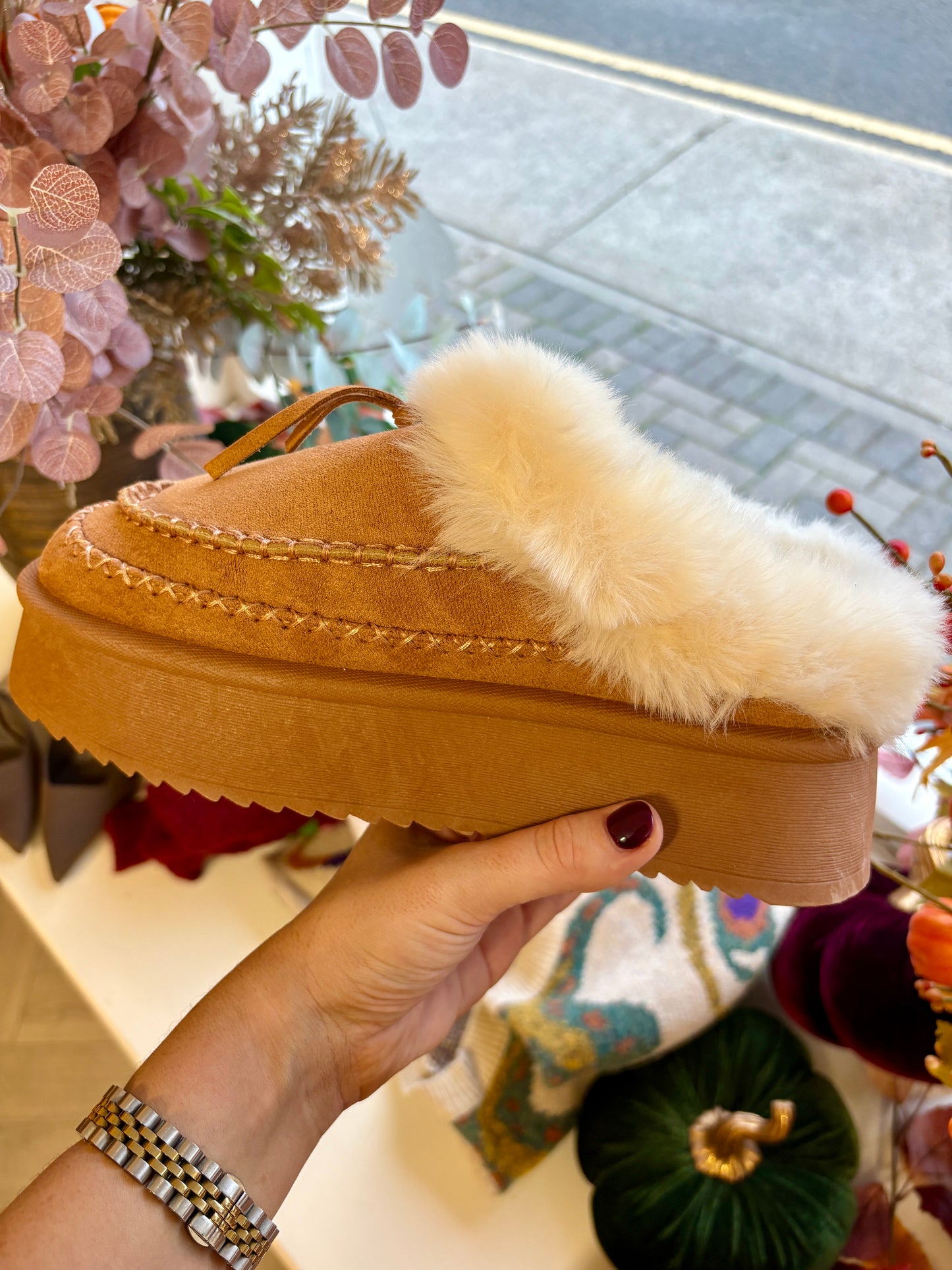 Arya Slip On Platform Mule