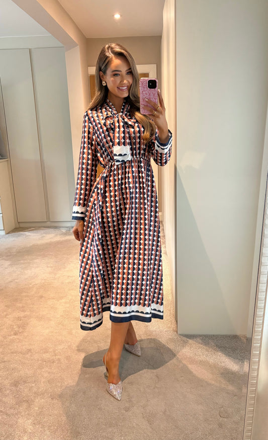 Amelia Dress Rust