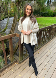 Vicky Striped Jumper Taupe
