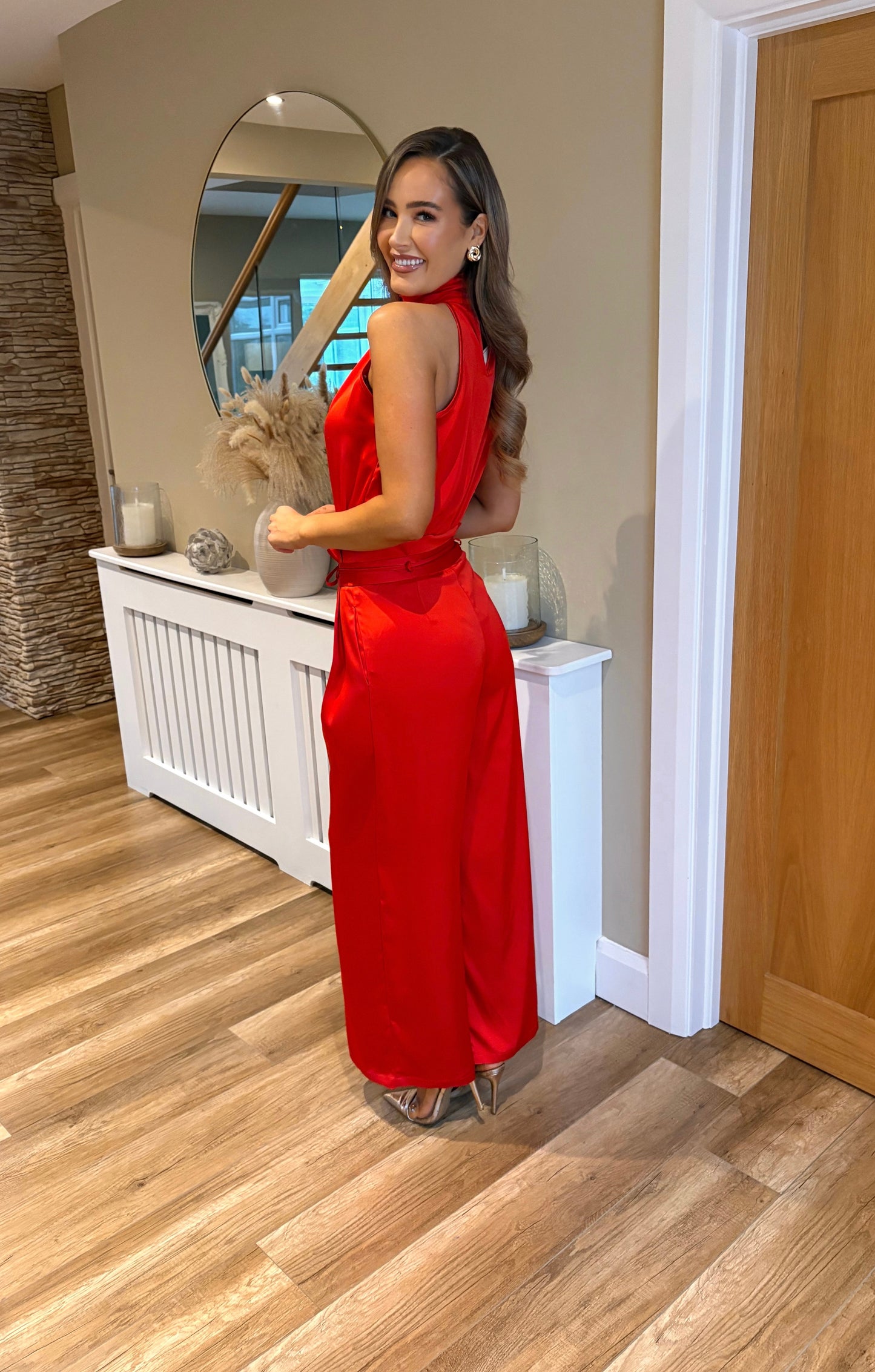 Celine Two Piece Red