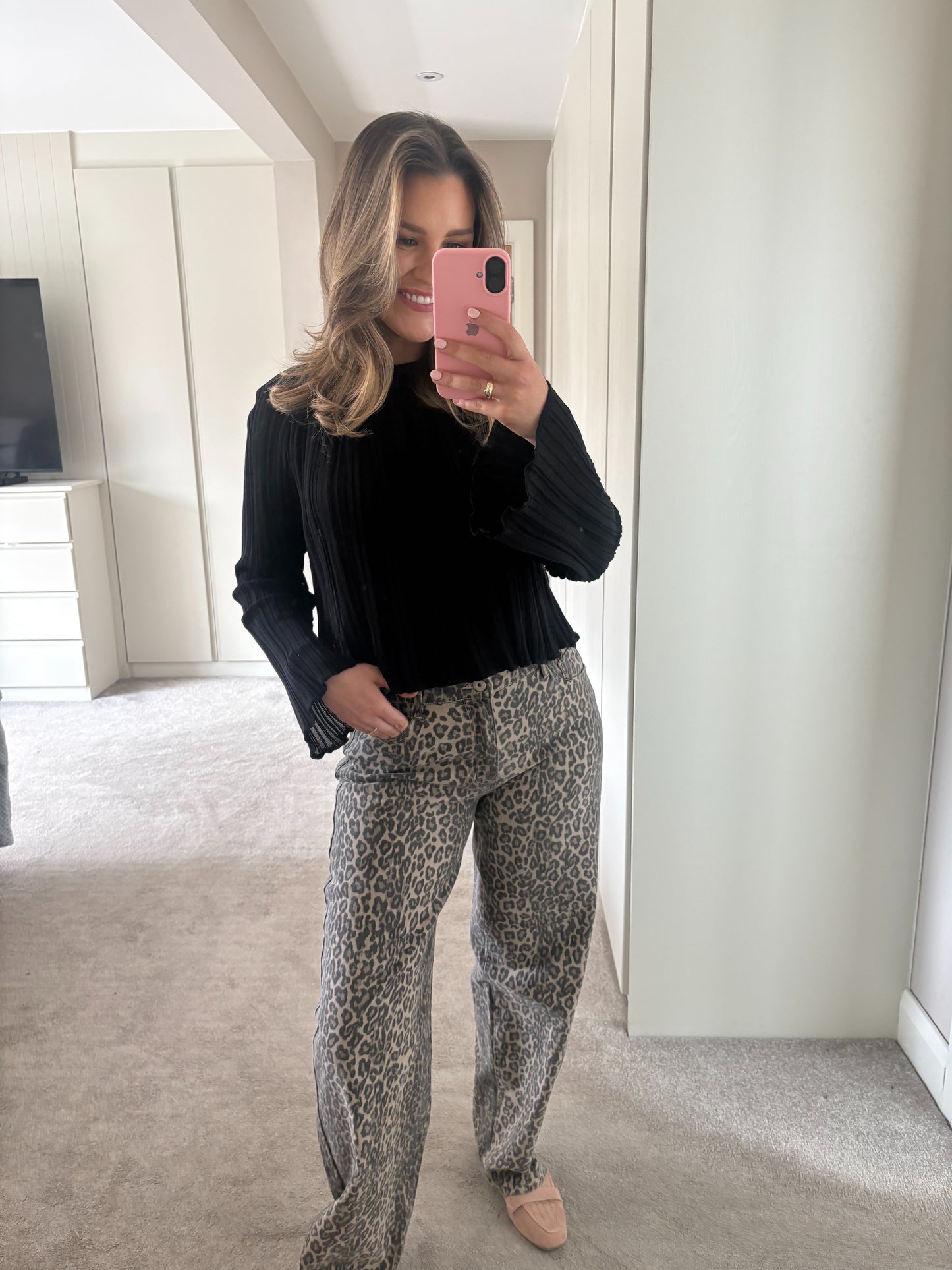 Sienna leopard Balloon Jeans
