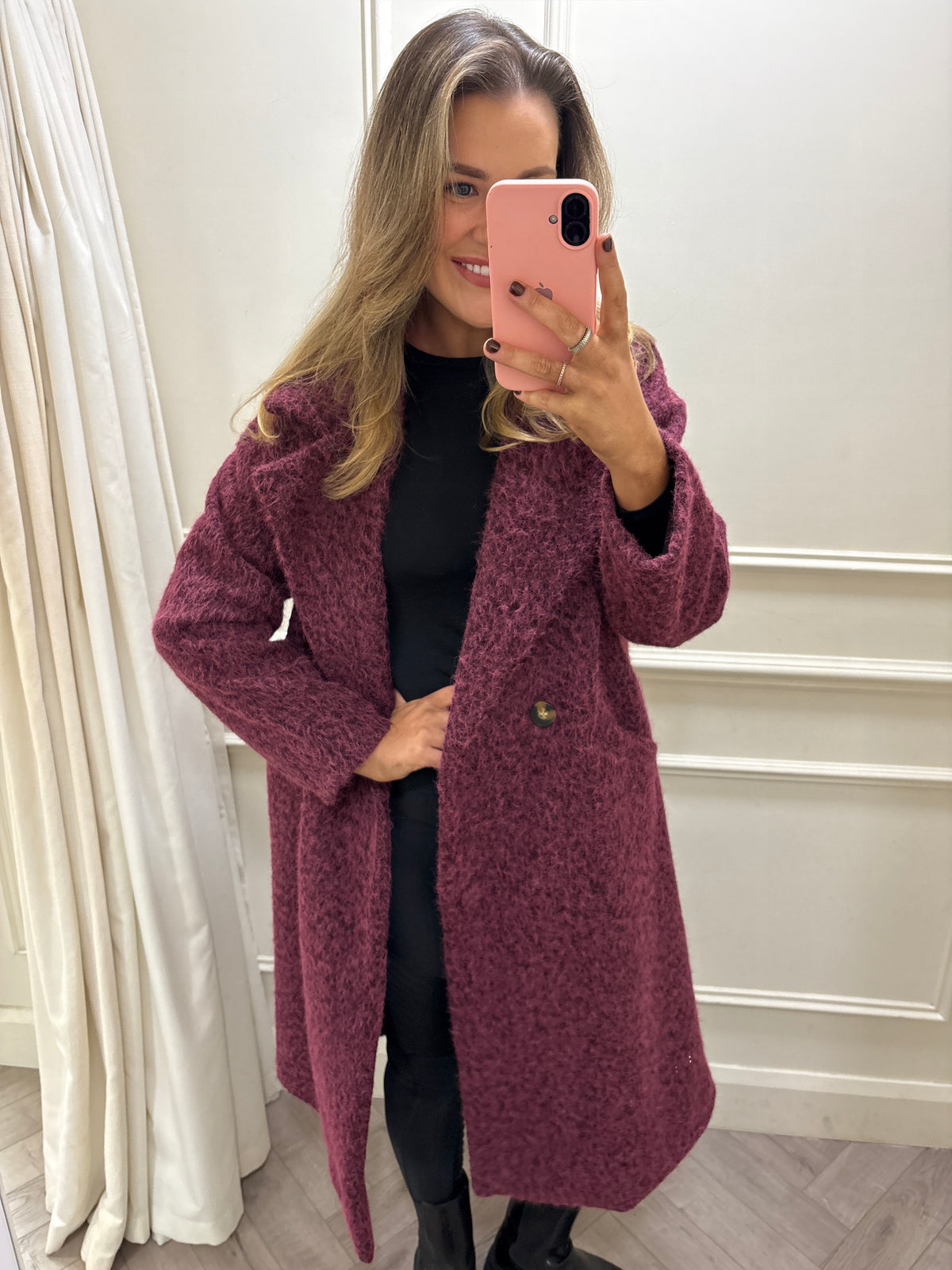 Skyler Coat Burgundy