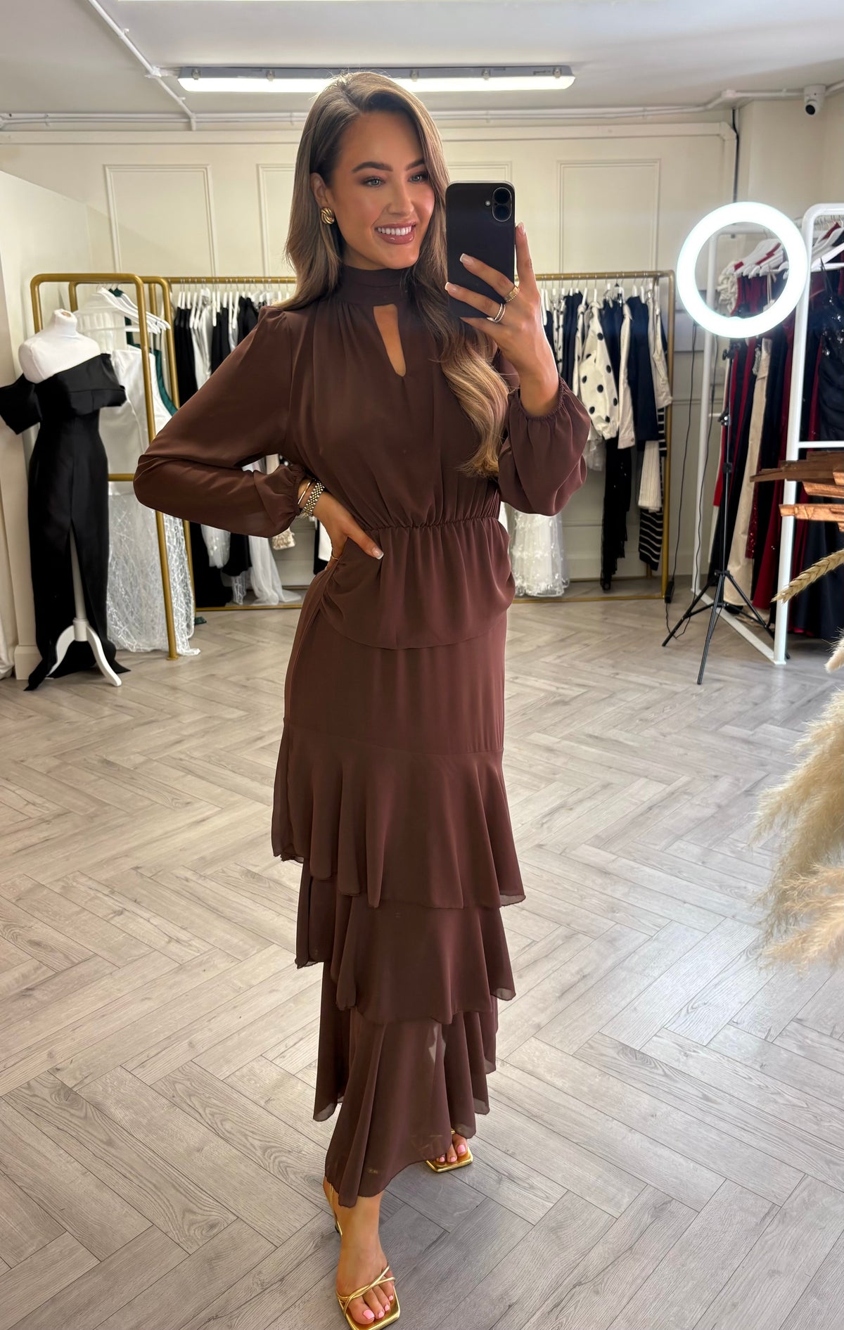 Kadie Dress Brown