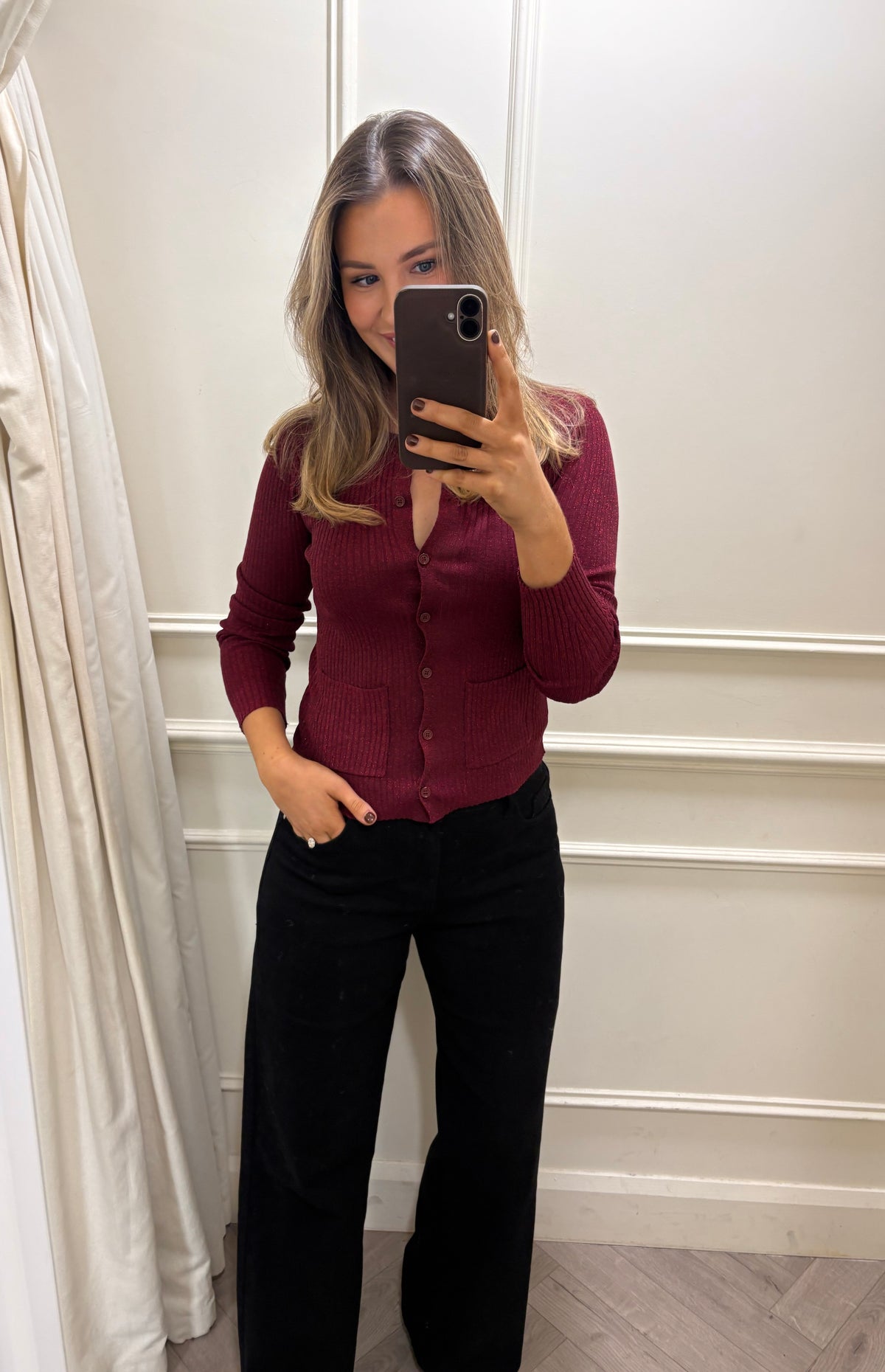 Kala Cardi Burgundy