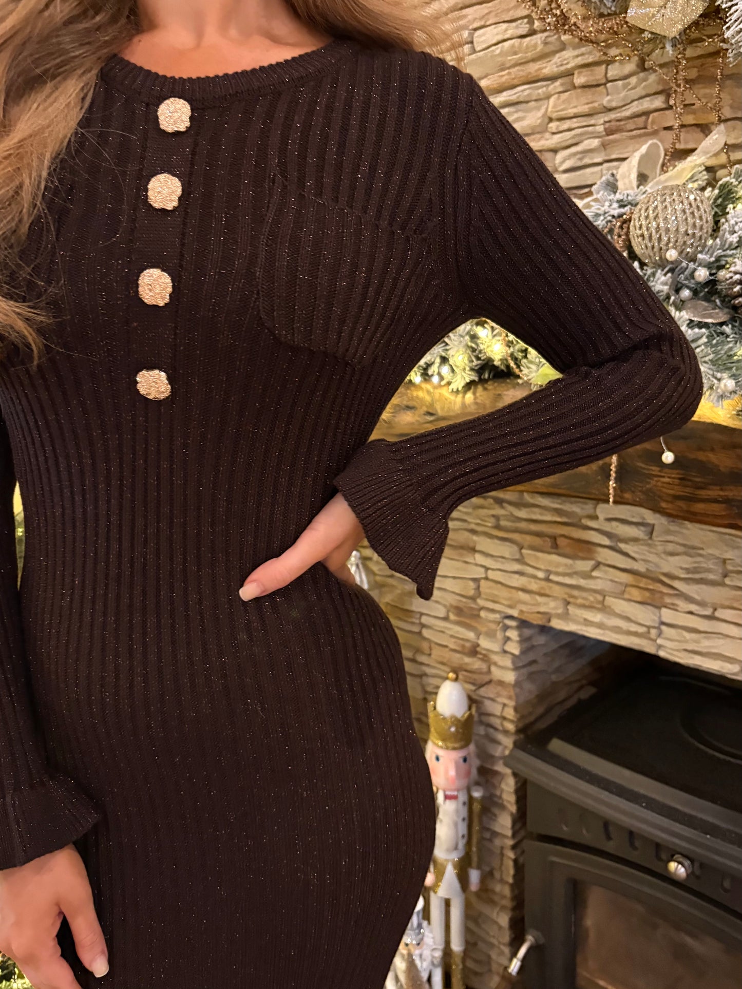 Marissa Dress Brown