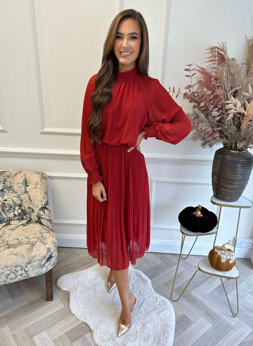 Valentina High Neck Rust