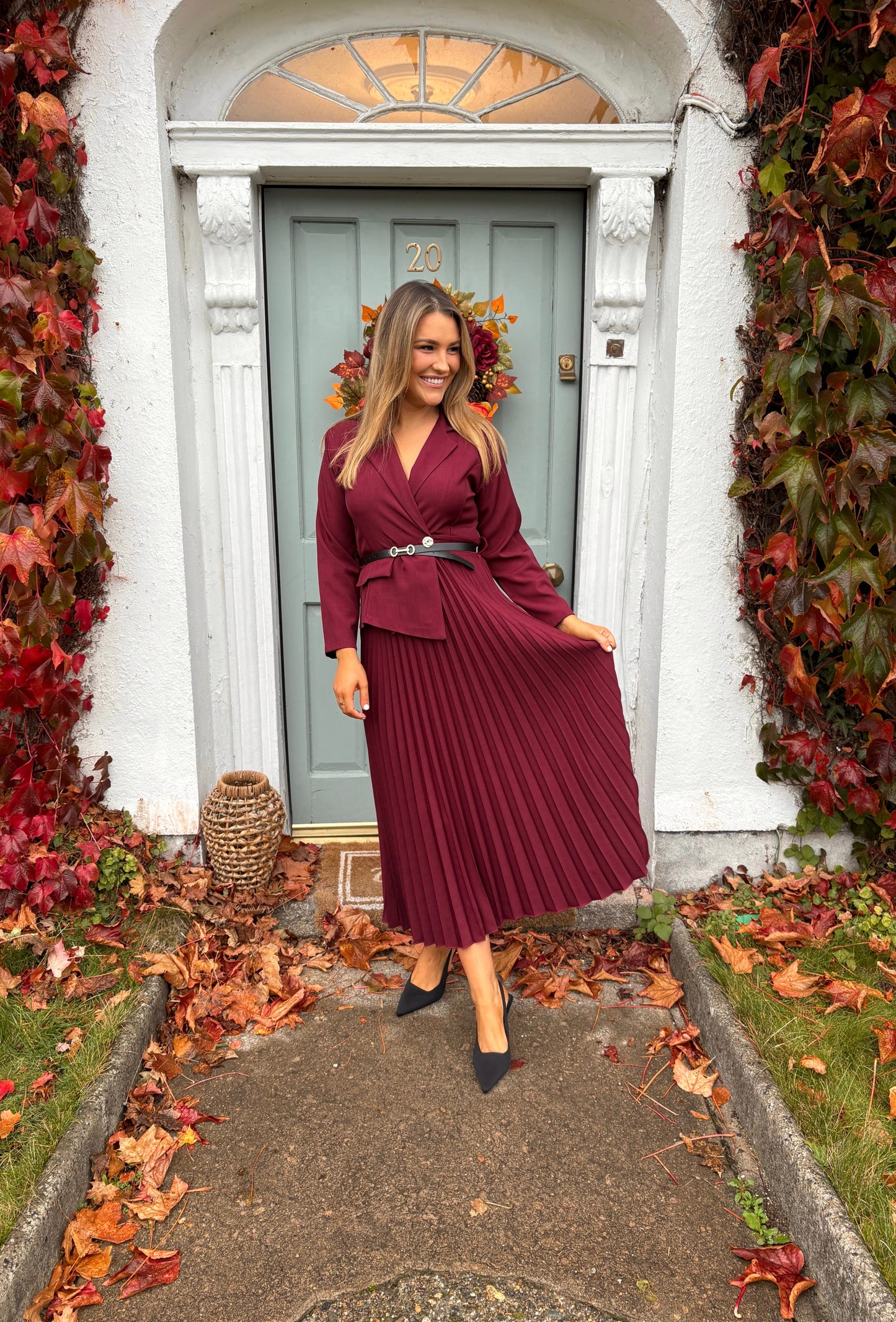 Dorian Dress Burgundy