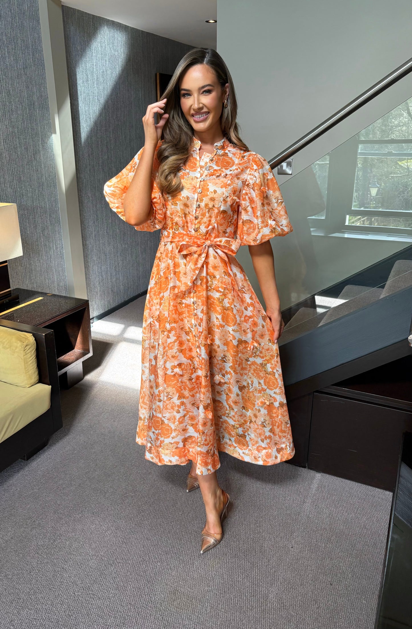 Meila Dress Orange