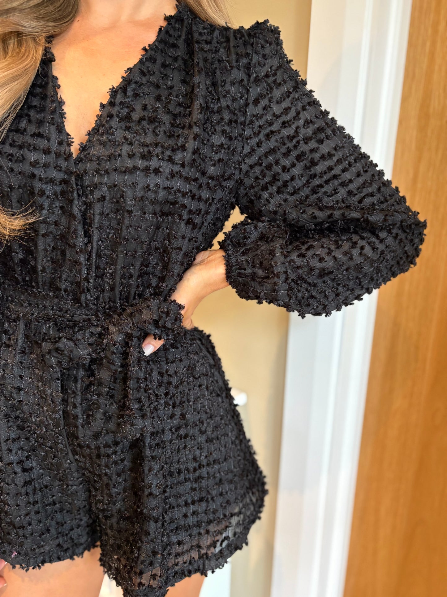 Keevah Playsuit Black