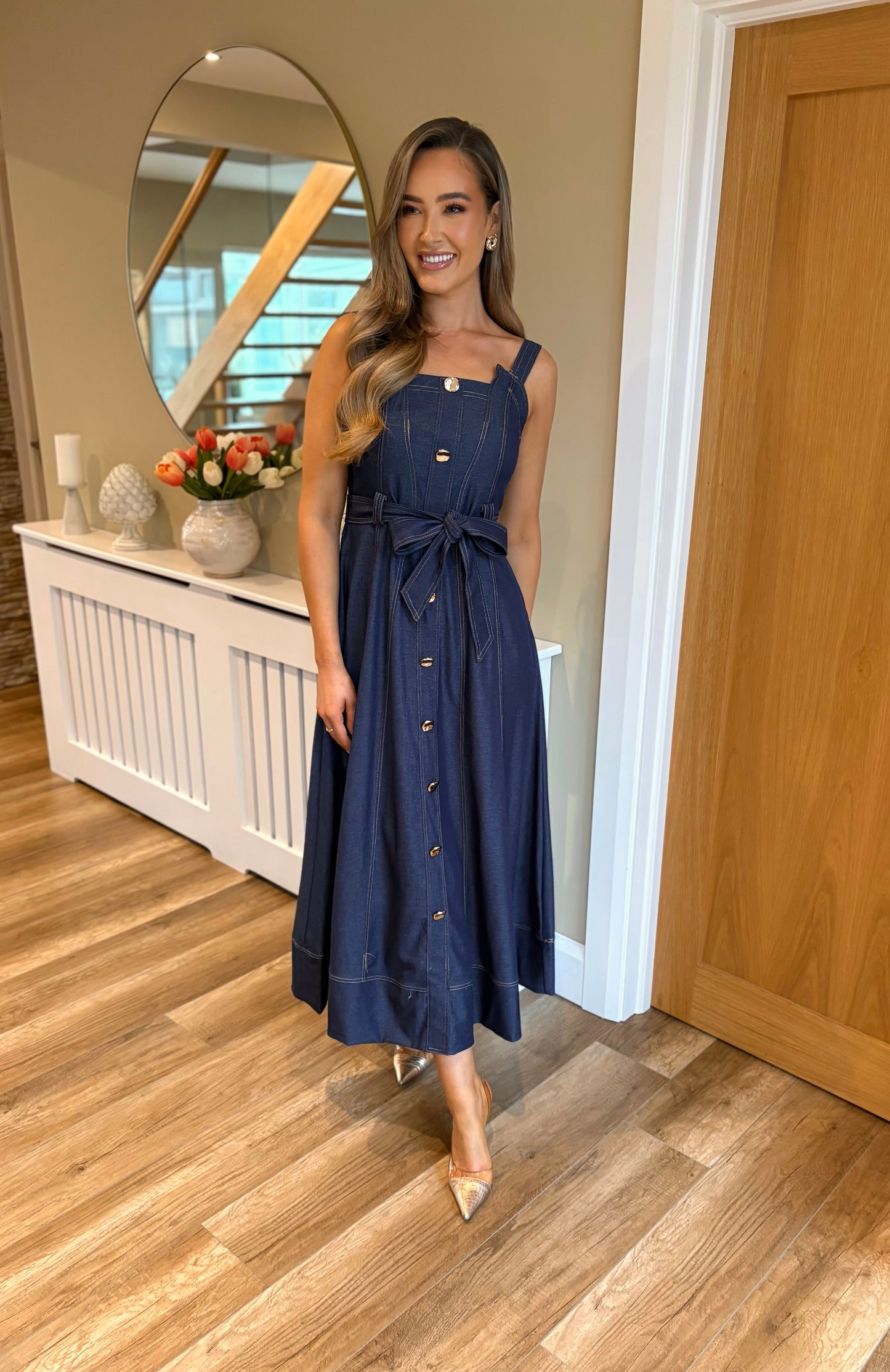 Fifi Dress Dark Denim