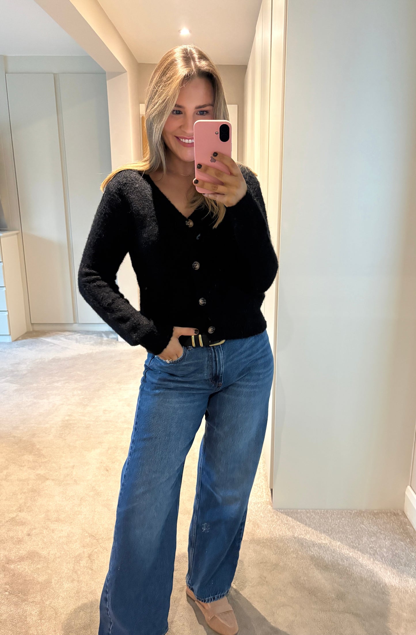 Jordan Knit, Scarf & Hat Black