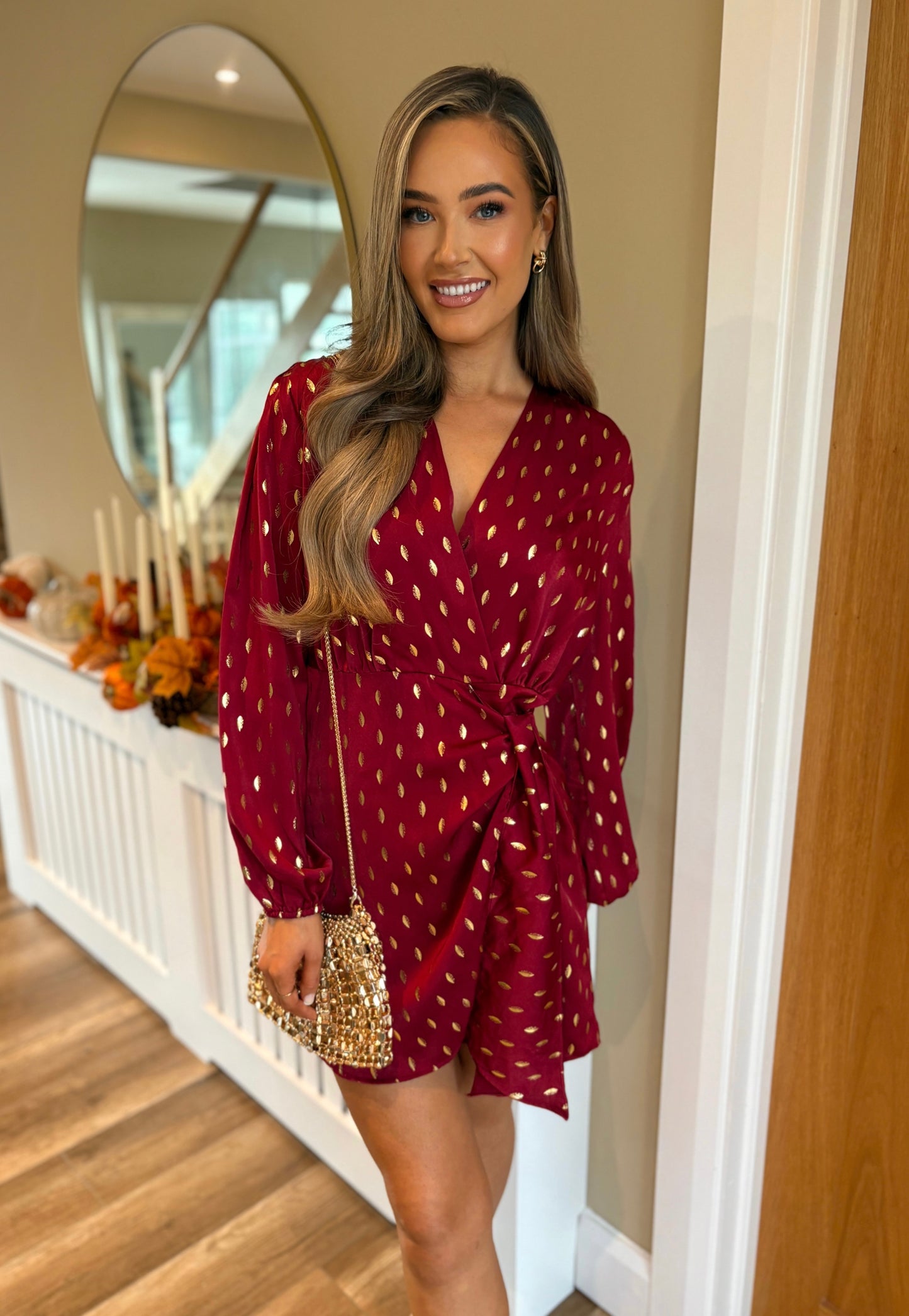 Kalina Dress Burgundy