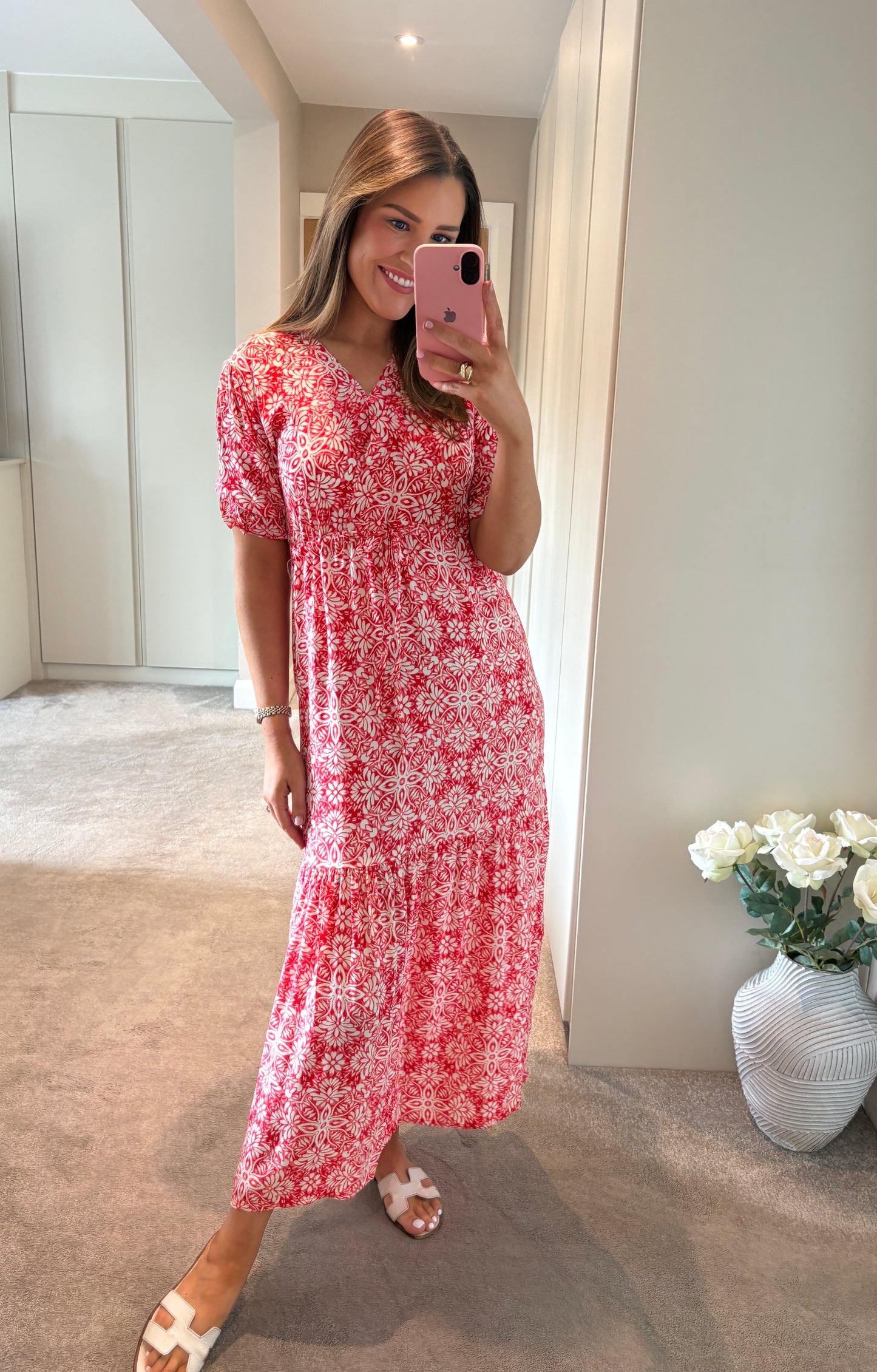 Brona Dress Red