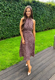 Annie Polka Dot Dress Brown