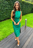 Lola Ruched Green Dress