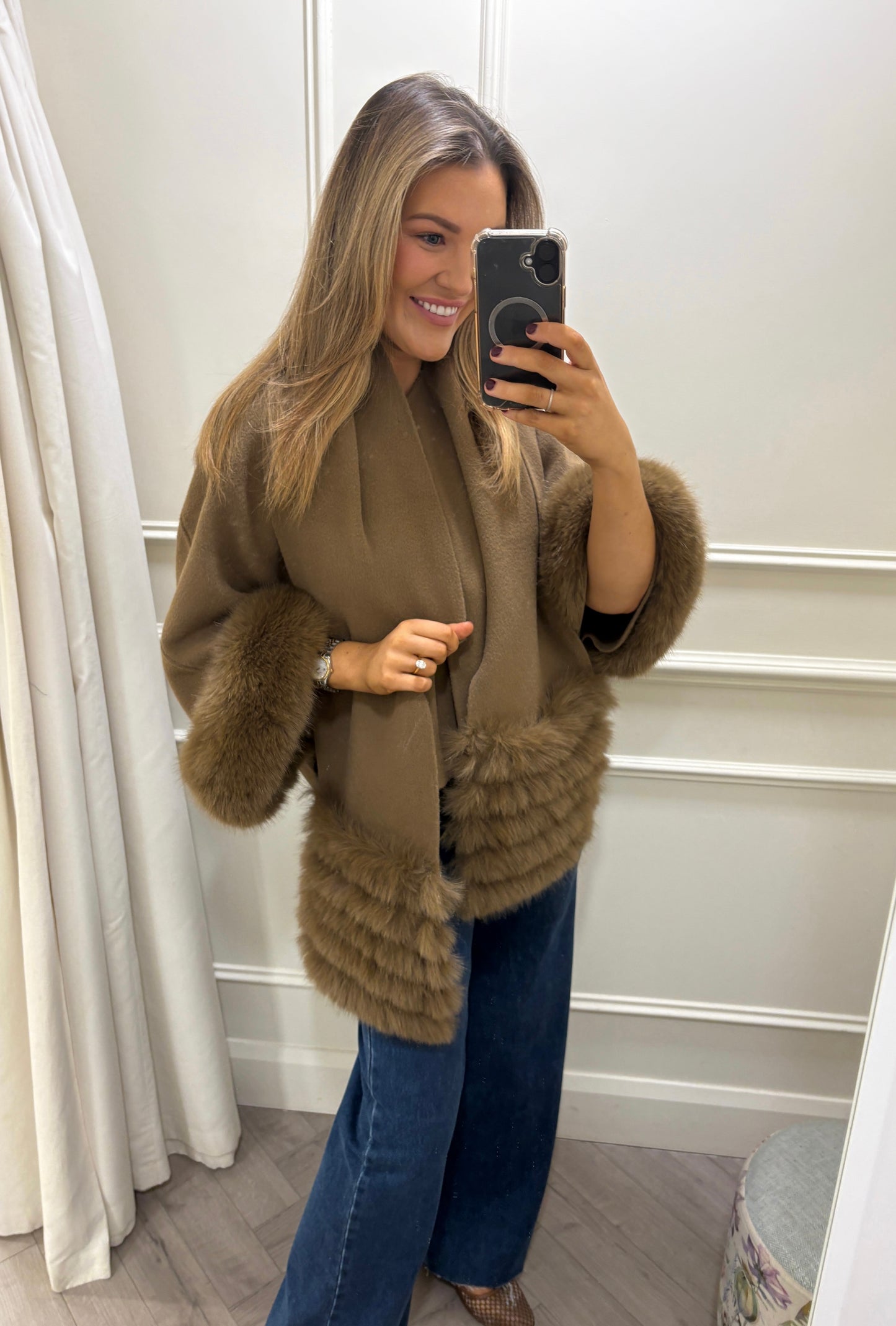 Rani Soft Knit & Scarf Camel