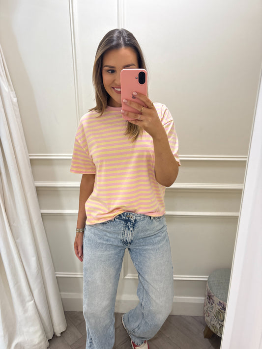 Lilly T-Shirt Pink & Lemon