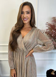 Cleo Sparkle Dress Gold
