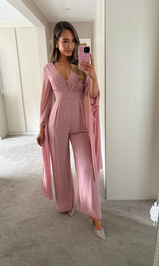 Mollie Jumpsuit Blush Pink